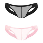 2 Pack Men's No-Waistband Jockstrap with Textured Pattern