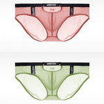 Men's Low Waist Narrow Waist Ice Silk Breathable Convex Pocket Briefs