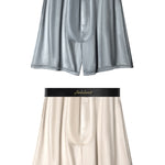 2 Pack Men's Antibacterial Breathable Loose Fit Soft Home Shorts