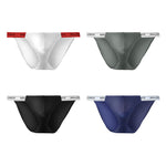 4 Pack Men’s Large Pouch Tight Stretchy Bikini