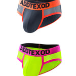 2 Pack Men's Mesh Breathable Supportive Pouch Skin-Friendly Briefs