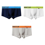 3-pack Men's Ice Silk Solid Color Breathable Briefs