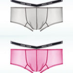 Men's Transparent Ice Silk Waistband Separate Briefs