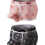 2 Pack Men's Mesh Print Trunks with Prominent Support Pouch