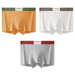 3 Pack Men's Cotton Breathable Antibacterial Quick-Dry U-Shaped Trunks