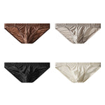 4 Pack Men's Premium Satin Breathable & Minimalist Cooling Briefs