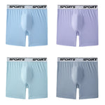 6 Pack Men's High-Rise Anti-Chafing Running Lightweight Boxer Briefs