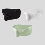 3-pack Men's Sexy Breathable U-convex Big Pouch Bikini