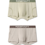 2 Pack Men's Mid-Rise Ultra-Soft Modal Antibacterial High-Stretch Trunks
