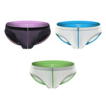 3 Pack Men's Color Block Low-Rise U-Pouch High-Stretch & Comfortable Briefs