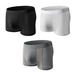3 Pack Men's Cool Ice Silk Mesh Seamless Comfort Trunks