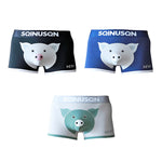 3 Pack Men's Ultra-Soft Breathable Cotton High-Stretch Trunks