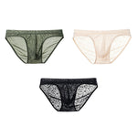 3 Pack Men's Lightweight Ice Silk Cooling & Breathable Briefs