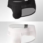 2 Pack Men's Low Rise Mesh Large Pouch U-convex Breathable Comfortable Briefs