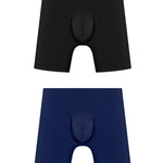 2 Pack Men's Quick-Dry Supportive Pouch Anti-Chafing Sport Midway Briefs