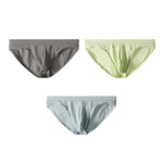 3 Pack Men's Seamless Comfort Jacquard Soft Touch Cooling Briefs