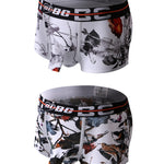 2 Pack Men's Ventilated Gusset Easy-Access Fly Sexy Trunks