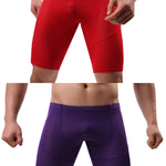 2 Pack Men's Tight Fit & Multi-Sport Mesh Breathable Activewear Tights