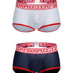 2 Pack Men’s Breathable Large Pouch Mesh Fitness Trunks