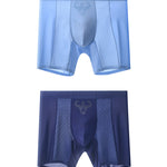 2 Pack Men's Seamless Comfort Breathable Anti-Chafing & Antibacterial Boxers Briefs