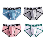 4-pack Men's Ultra-Soft Breathable Cotton High-Stretch Briefs 