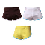 3 Pack Men's Ultra-Soft Cotton Seamless Solid Color Lightweight Trunks