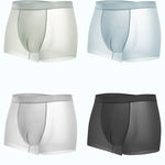 4 Pack Men's Breathable Ice Silk Antibacterial Sports Trunks