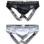 2 Pack Men's Low-Rise Sexy Double Strap Jockstrap