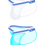 2-pack Men's Sexy Semi-transparent Mesh Briefs