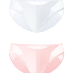 2 Pack Men's Ultra-Soft Modal Sheer Single-Layer Low-Rise Briefs