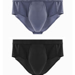 2 Pack Men's Comfort Large Space U-Pouch Ultimate Fit & Breathability Briefs