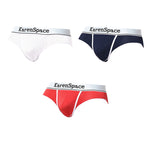 3 Pack Men's Low-Rise Mesh Supportive Fit Stretch Fit Basic Briefs