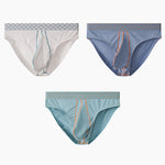 3 Pack Men's Sexy Large Pouch Breathable Comfortable Cotton Briefs