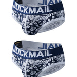 2 Pack Men's Premium Soft Cotton Sporty Cut Daily Stretch Firm Support Briefs & Jockstrap