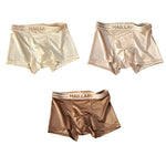 3 Pack Men's Ice Silk Antibacterial Odor-Control Trunks
