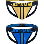 2 Pack Men's Supportive U-Pouch Day-Long Comfort Chafe-Free Design Jockstraps