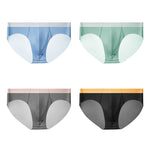 4 Pack Men's Seamless Quick-Dry with Enhancing U-Pouch Briefs