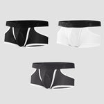 3 Pack Men's Breathable Mesh Lightweight & Airy Supportive Fit Trunks