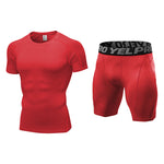Men's Workout Ready Stretch Fit Tagless & Seamless Sporty Cut Activewear Tops & Tights