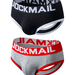 2 Pack Men's Sexy Cheeky Ultra-Soft Cotton Low-Rise & Revealing Supportive Jockstraps