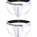2 Pack Men's Trendy Breathable Sexy Cotton Jockstrap