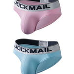 2 Pack Men's Sexy 3D Large Pouch Seamless Cooling Touch Chafe-Free Bikini