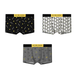 3 Pack Men's Ultra-Soft Cotton Antibacterial Odor-Control Trunks