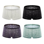 4 Pack Men’s Sexy Heart Mesh Trunks