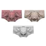 3 Pack Men's Trendy Striped Ultra-Soft Cotton Briefs