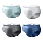 4 Pack Breathable Ice Silk Antibacterial Men's Briefs