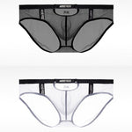 Men's Low Waist Narrow Waist Ice Silk Breathable Convex Pocket Briefs