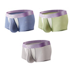 3 Pack Men's Supportive Pouch Lightweight Antibacterial Cooling Trunks