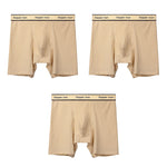3 Pack Men's Premium Breathable Cotton Striped Design Seamless Comfort Boxers Briefs