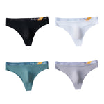 4 Pack Men's Second-Skin Feel 3D Pouch Cooling Touch Thongs